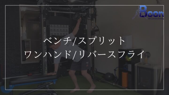 ベンチ/スプリット/ワンハンドリバースフライの画像