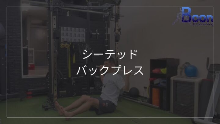 シーテッド/バックプレスの画像